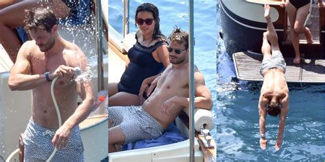Jamie Dornan Shows Off His Chiseled Shirtless Body While