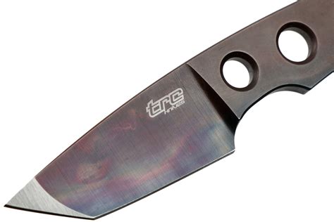 Trc Knives Mini Tanto M390 Apocalyptic Finish Neck Knife