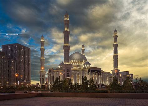 Hazret Sultan Mosque Nur Sultan Astana City Kazakhstan Sultan
