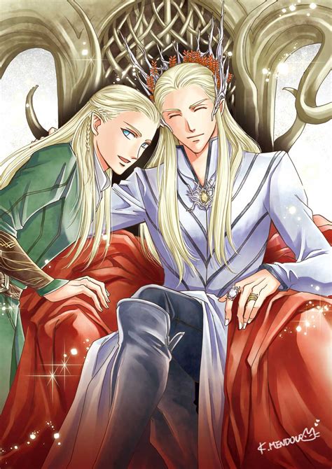 Legolas And Thranduil Tolkiens Legendarium And 1 More Drawn By