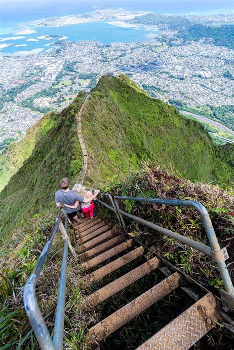 Hiking To The Stairway To Heaven On Oahu Stairway To Heaven Hawaii