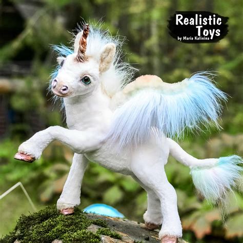 Alicorn Is A Magical Child Of A Unicorn And A Pegasus By Realistic