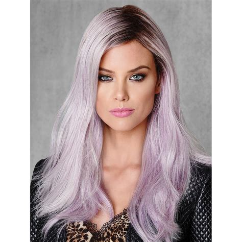 Light Purple Wavy Wig Purple Gradient Hair Natural Wavy Etsy
