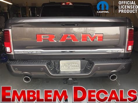 Ram 1500 Limited Tailgate Emblem Decals 2016 2017 2018 Etsy