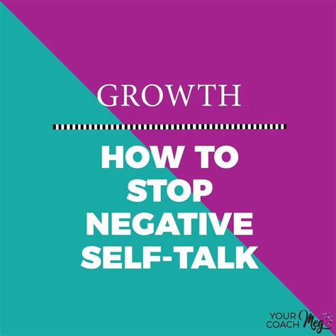 How To Stop Negative Self Talk With A Free Workbook — Your Coach Meg Negative Self Talk