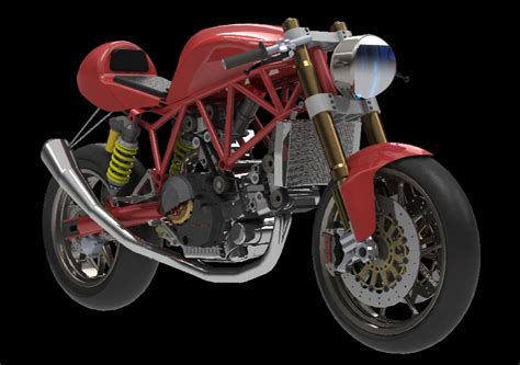 Ducati Cafe Racer Naked Desmo Design
