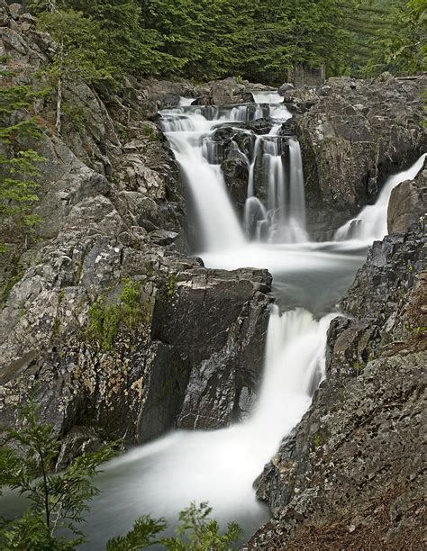 Split Rock Falls In Adirondack Park New York Photograph By Brendan