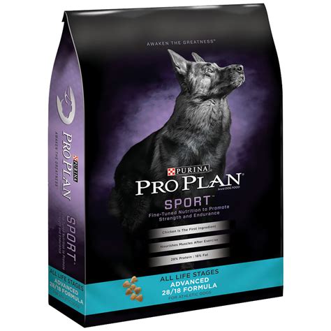 Purina pro plan sensitive skin and stomach large breed dog food with probiotics is formulated for puppies with sensitive systems. Purina Pro Plan Sport - Advanced 28/18 For All Life Stages ...