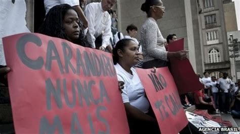 Brazil Jail Massacre Vigil Marks Carandiru Anniversary Bbc News