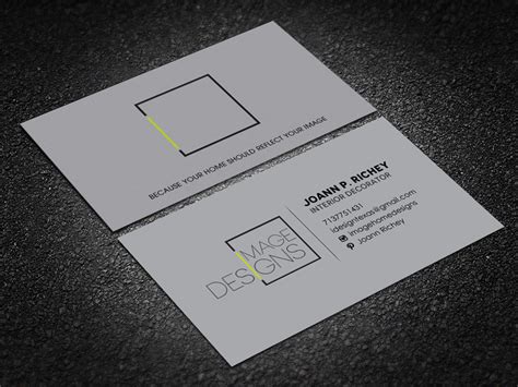 Get customizable interior design business cards or make your own from scratch! Modern business card for interior design business by ...