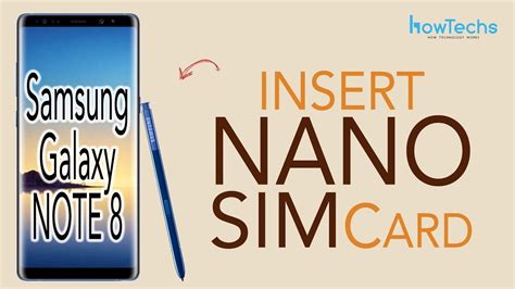 Maybe you would like to learn more about one of these? Samsung Galaxy Note 8 - How to Insert SIM Cards - YouTube