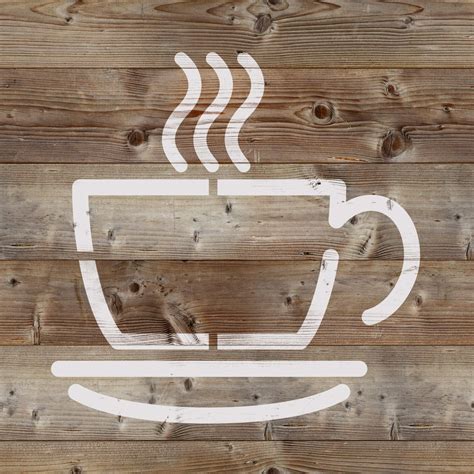 Coffee Cup Stencil - Great stencil of a coffee mug cup | Stencil Revolution