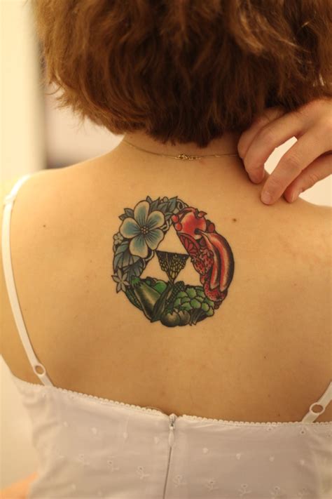 Very Cute Feminine Triforce Tattoo Legend Of Zelda