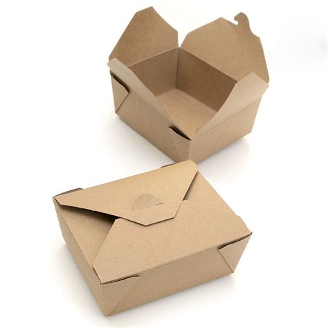Kraft Brown Food Boxes By Peach Blossom