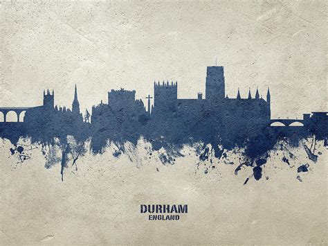 Durham England Skyline Cityscape Digital Art By Michael Tompsett Pixels