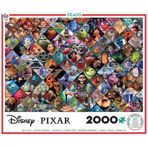Ceaco Disneypixar Pixar Clips 2000 Piece Interlocking Jigsaw