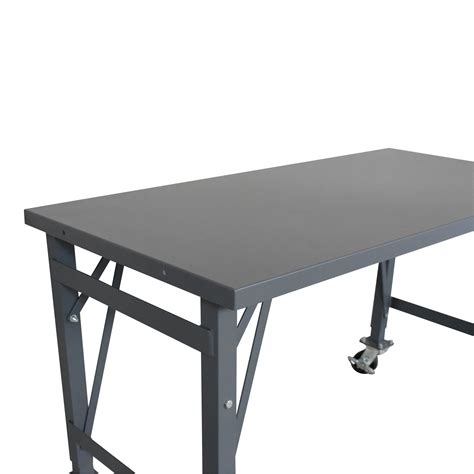 40 Off Uline Uline Adjustable Mobile Assembly Table Tables