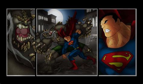 Superman Vs Doomsday By Helmsberg On Deviantart Superman Doomsday