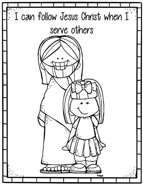 Printable I Will Follow Jesus Coloring Page