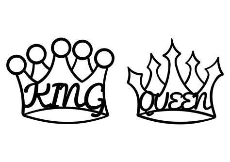 Hand Drawn Illustration Of Kings And Queens Crowns 7301471 Vector Art