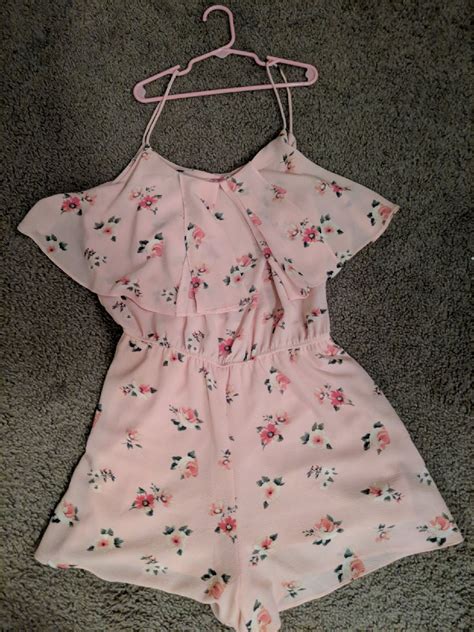 Romper Tiny Shorts Pink In Color Medium E And M Brand Rompers Tiny