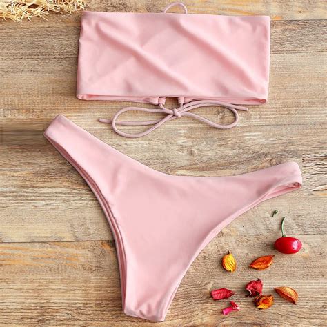 Bikini Women Bandeau Bandage Bikini Set Push Up Brazilian Swimwear Beachwear Swimsuit Maillot De