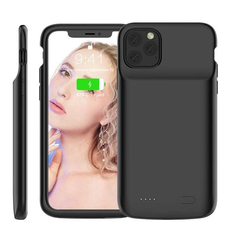 Unlike a standard clear case, the ringke fusion has a smooth and silky matte finish on the back, mimicking the texture of the iphone 11 pro max. Slim Battery Case For Iphone 11 Pro 6.5 Inch 4800mah ...