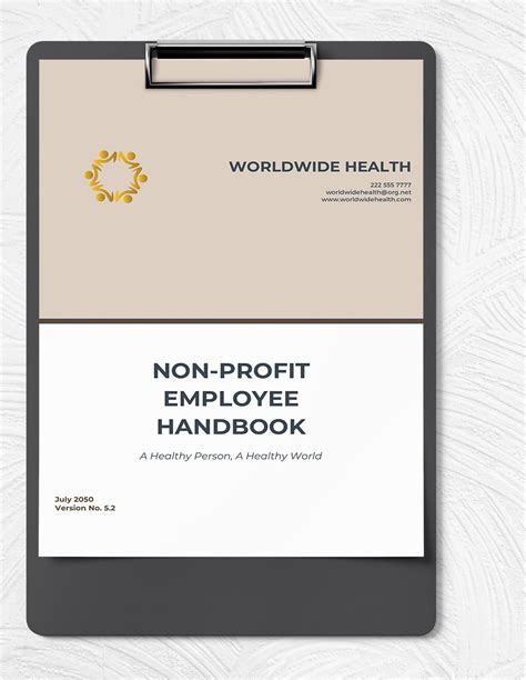 Nonprofit Employee Handbook Template