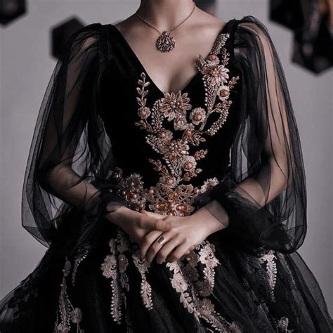 Dark Royalty Dress Fantasy Dress Dresses Queen Aesthetic