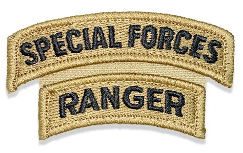 Special Forces Ocp Tab And Ranger Tab Sewn Together W Hook Fastener