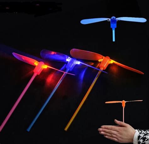 Glow In The Dark Led Ufo Fly Toy Luminous Dragonfly Flashing Flying