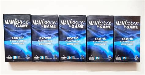 Buy MANFORCE GAME PREMIUM CONDOMS EXOTIC FLAVORED COMBO OF 5 PACKS 3