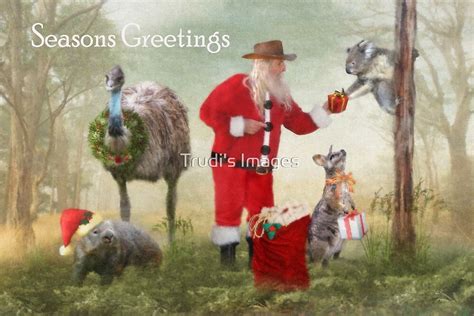Aussie Bush Christmas By Trudis Images Redbubble