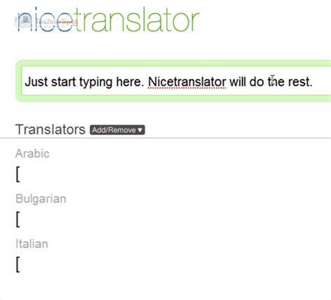 Translate As You Type Into Multiple Languages And Scripts