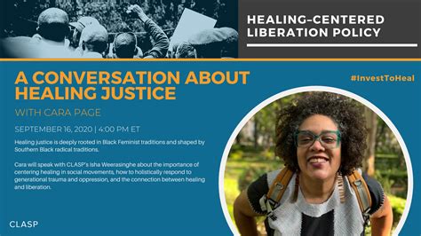 A Conversation About Healing Justice With Cara Page Clasp