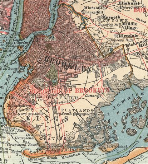 Detailed Map Of Brooklyn New York