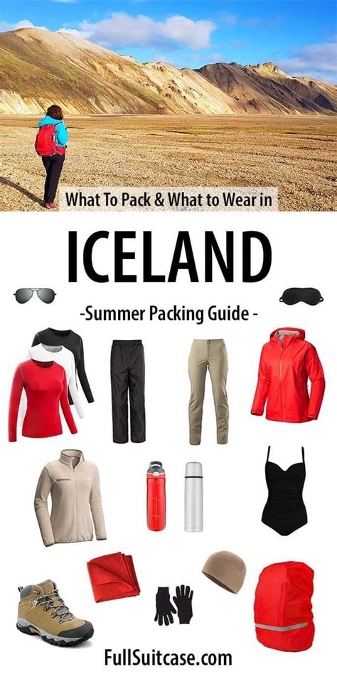 What To Wear And What To Pack For Iceland In Summer Free Printable