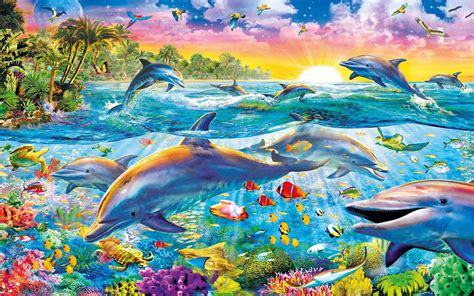 Tropical Landscape Marine Animal Underwater World Sea