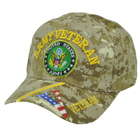 United States Us Army Veteran Military Digital Camouflage Camo Hat Cap Velcro