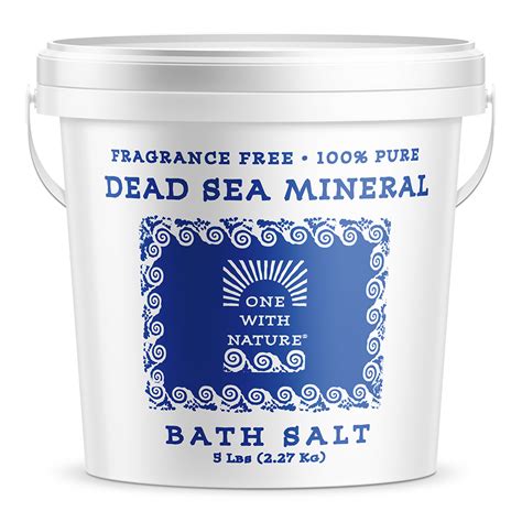 100 Pure Dead Sea Mineral Salt 5 Lb Fragrance Free One With Nature