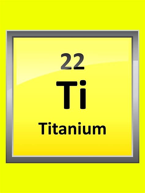 Titanium Element Symbol Periodic Table Scarf By Sciencenotes