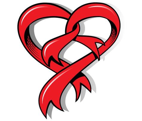 Heart Ribbons Clip Art Library