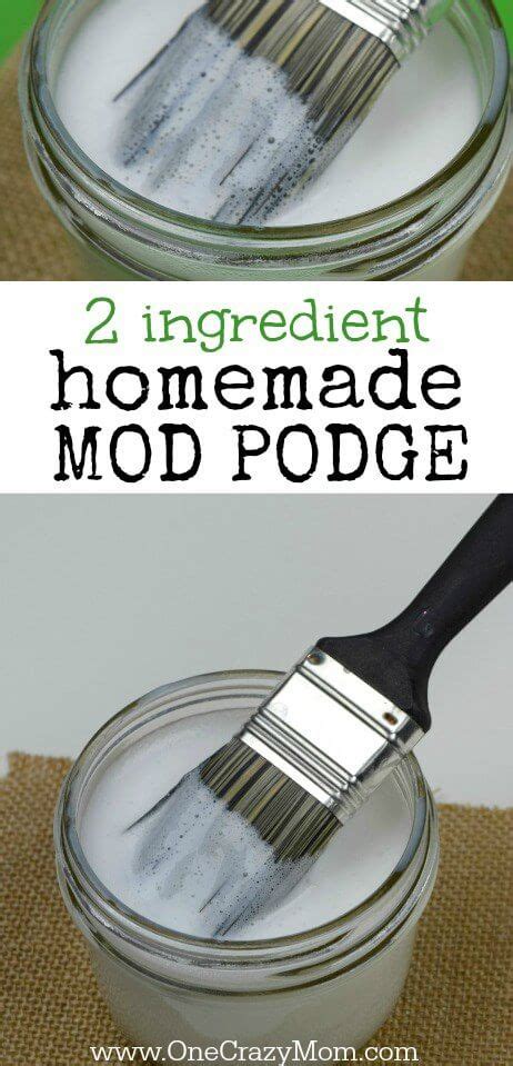 How To Make Homemade Mod Podge Only 2 Ingredients