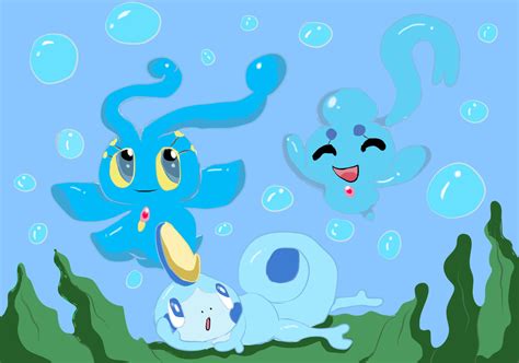 Manaphy Sobble And Phione By Celebi64 On Deviantart