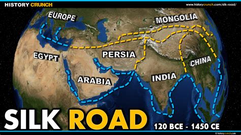 Silk Road Map History Crunch History Articles Biographies