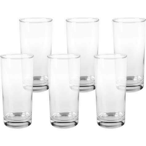 Riviera Drinking Glasses 16 Ounce 6 Bx Clear Osicar16 Cups Drinking Containers Breakroom