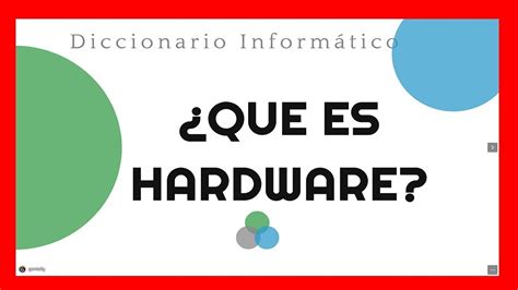 Qu Es Hardware Curso De Inform Tica B Sica Youtube