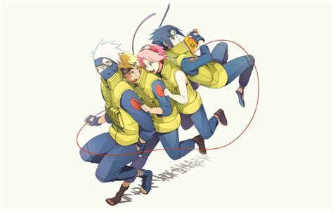 Team 7 Naruto Sasuke Sakura Kakashi Wallpaper