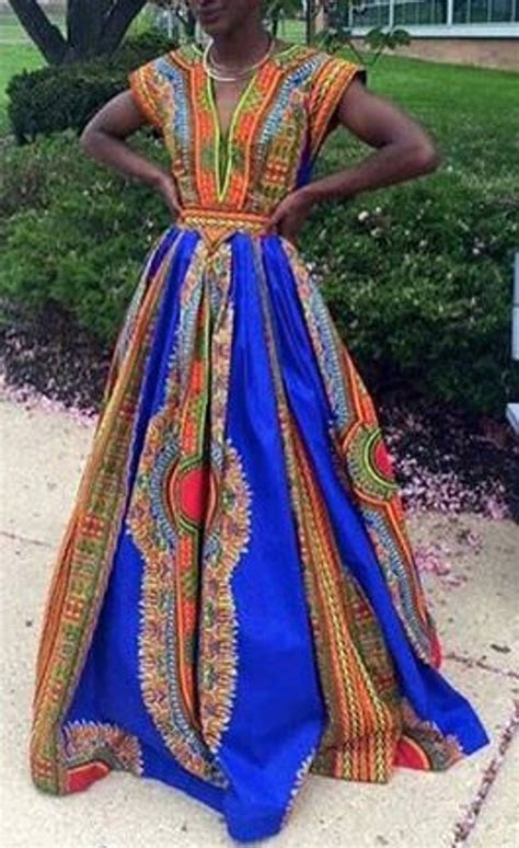 Unique African Prom Dress Etsy African Prom Dresses African Fashion Dresses African Print