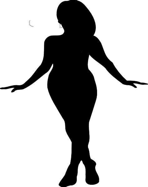 Curvy Woman Silhouette Clip Art At Vector Clip Art Online Royalty Free And Public Domain